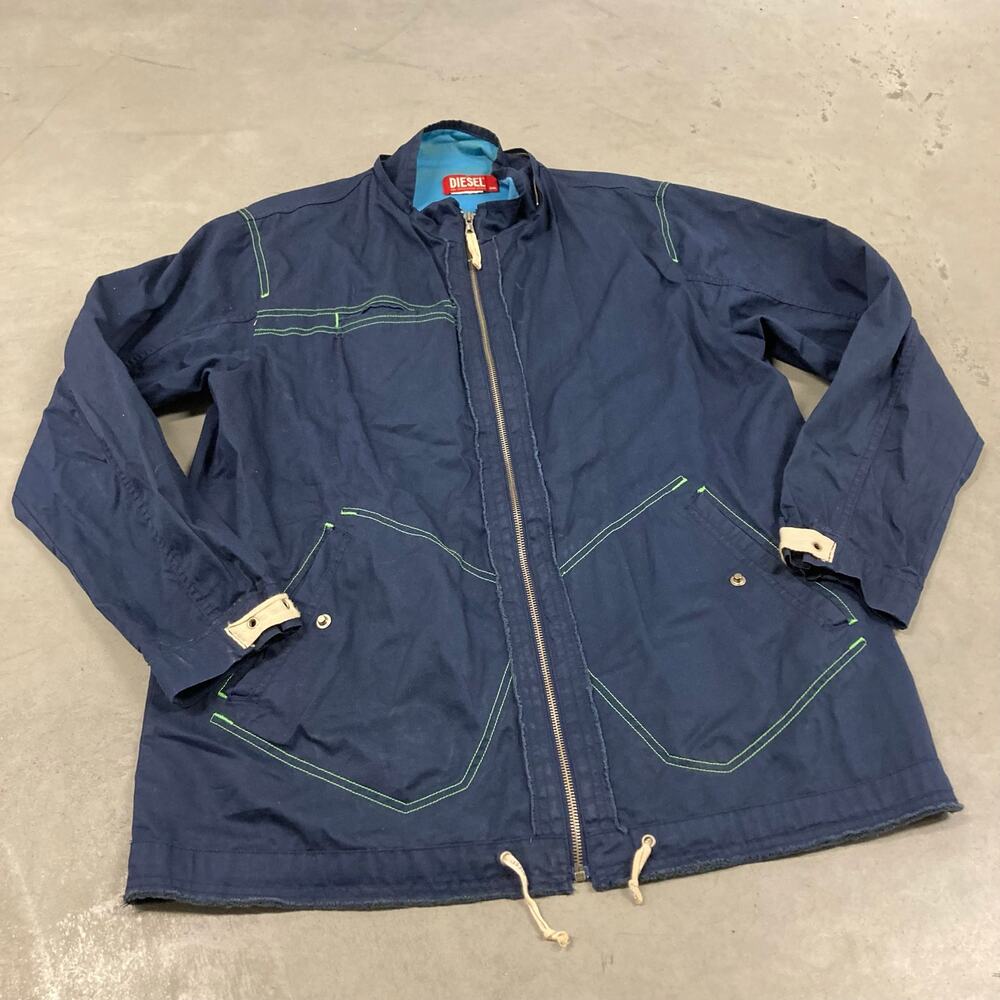 vintage y2k euro industrial Diesel parka jacket